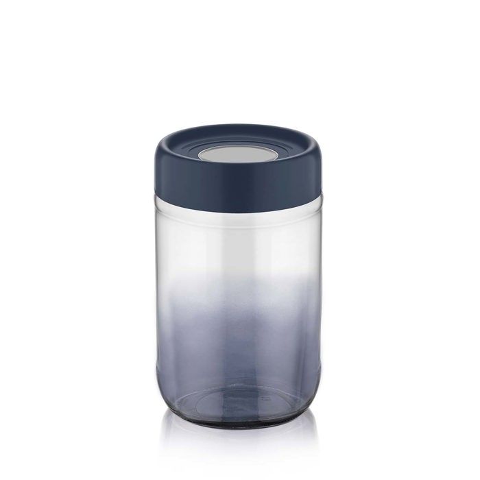 Pot en verre arc-en-ciel 660cc indigo C-00423
