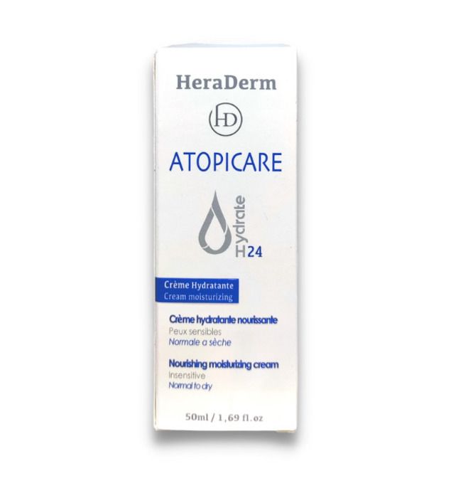 Crème Hydratante Visage - HERADERM - Atopicare - 50ml - Hypoallergénique - Confort Optimal