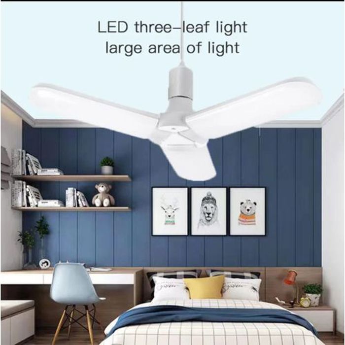 Lampe de ventilateur pliable LED Ampoule 45W B22 Lampe d'éclairage à économie d'énergie