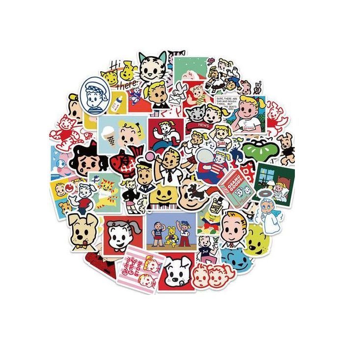 Stickers - Aritst - Japon - 60pcs - Multicolore - Décoration murale - Waterproof