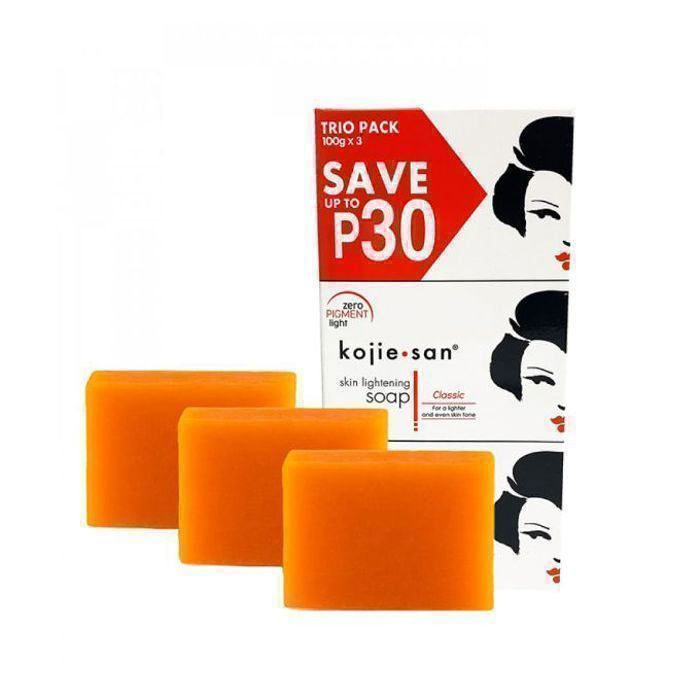 Savon éclaircissant - Kojie San - 3x100g - Sans parabène - Acide kojique - Peau radieuse