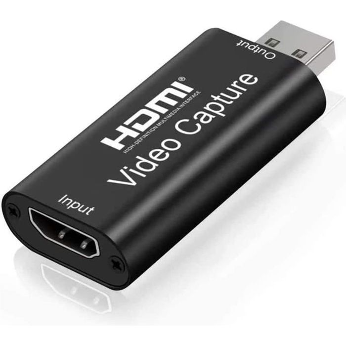 Carte de Capture Vidéo - ZAMUS - 1080p - HDMI vers USB - Plug & Play - Streaming Direct