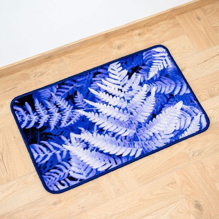 Tapis de cuisine - A3 HOME - 50x80 - Bleu foncé - Antidérapant - Lavable en machine