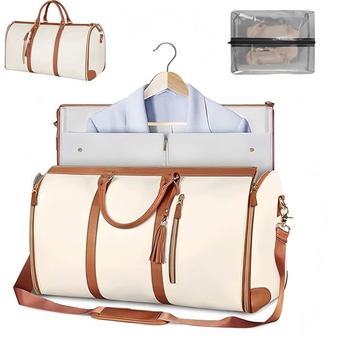 Sac à vêtements de voyage 2 en 1 - Sac à main convertible pour femme