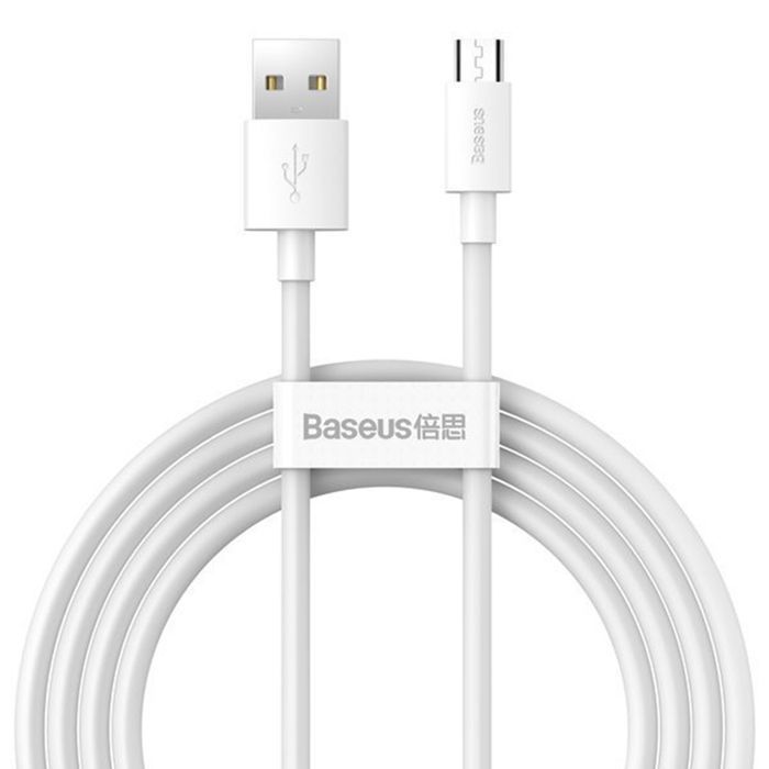 Cable USB vers Micro 2.1A /2PCS/Set/1.5m Blanc – TZCAMZJ-02