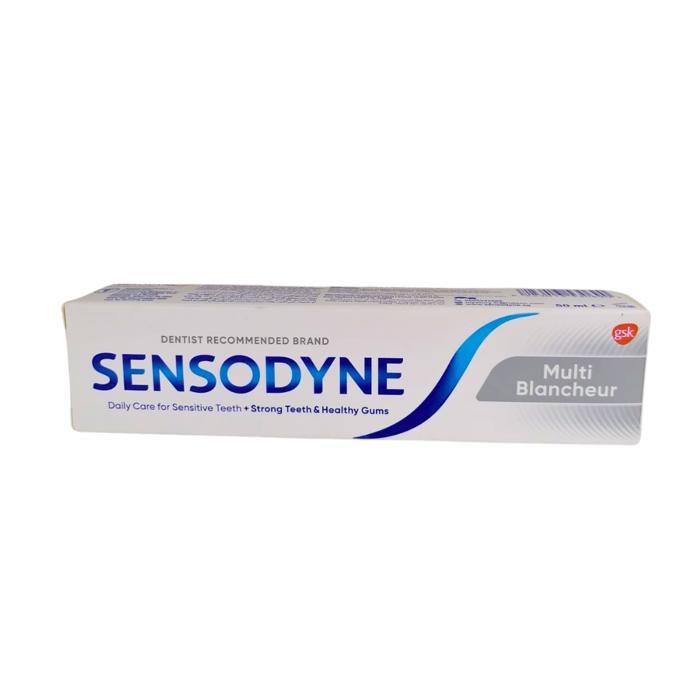 Dentifrice - SENSODYNE - Multi Blancheur - 100ml - Soulage la sensibilité - Élimine les taches