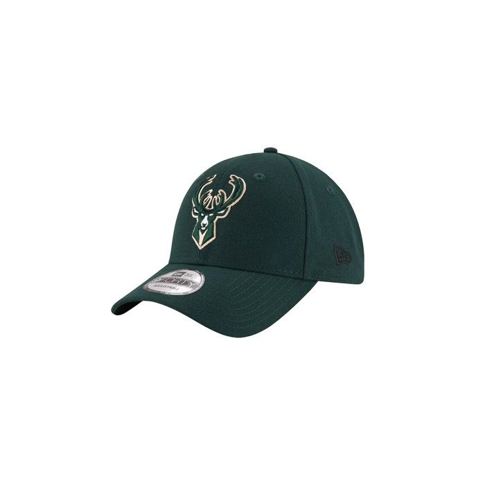 Casquette - NEW ERA - Milwaukee Bucks - Ajustable 9FORTY - Vert - Logo officiel NBA