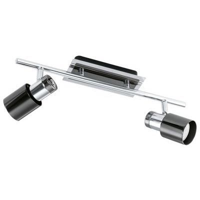Spot Davida 1 noir 2x5w - EGLO LIGHTING - Spot intérieur - Noir - 5W - GU10