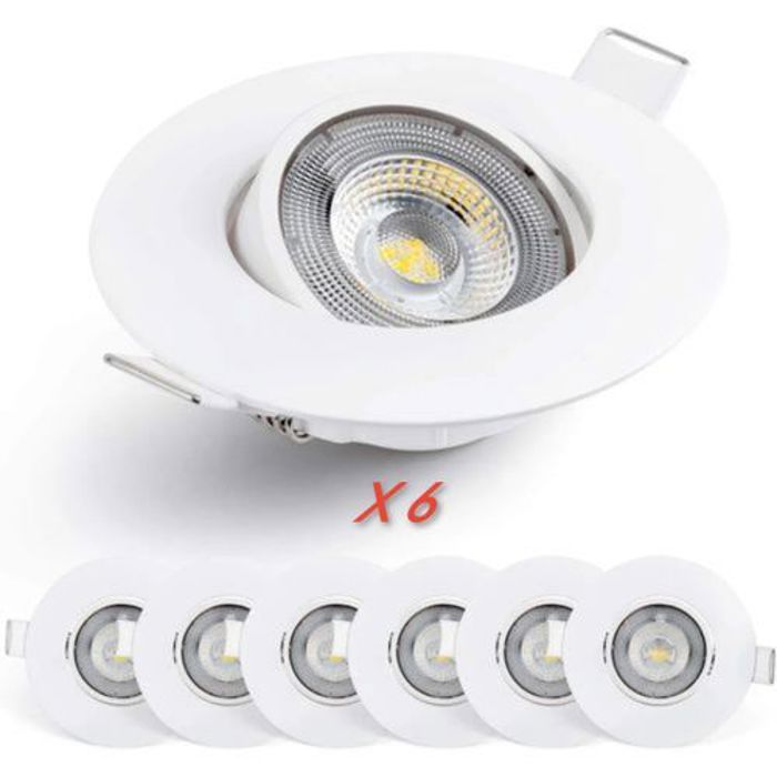 Spots LED - Non spécifié - 7W - 500 Lumens - Blanc - Orientable 50°