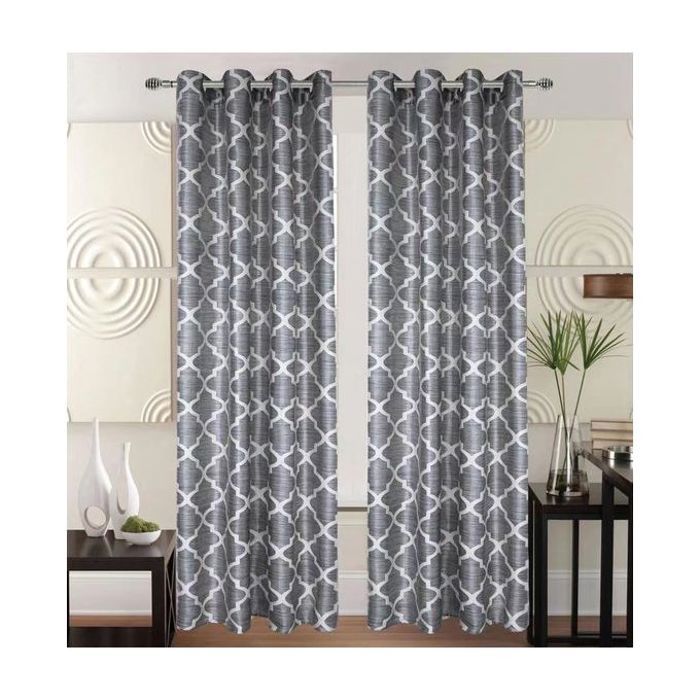 Rideau Jacquard Anthracite GEO 140/240 - BAYT AVENUE