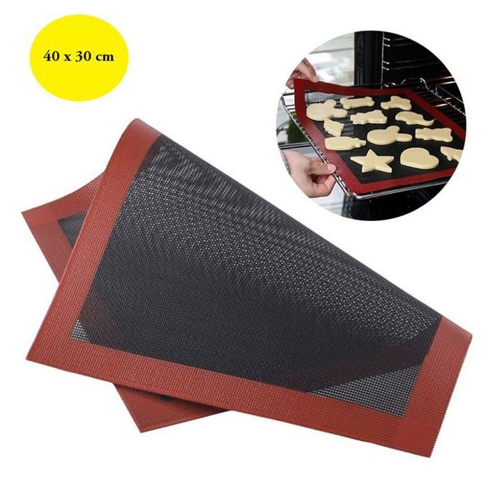 Tapis de Four en Silicone Antiadhésif - Cuisson Biscuits, Pain, Macarons