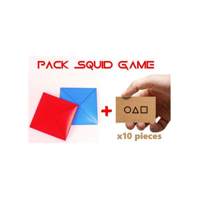 pack Netflix’s Squid game korean serie, Ddakji + 10pcs of Business Cards by moroccan otaku