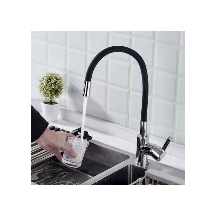 Mitigeur de cuisine - Non spécifié - Flexible - Noir - Diamètre 32mm-35mm