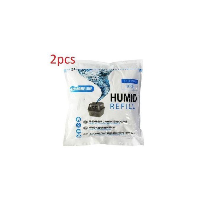 Elg HOME LINE Pack de 2 déshumidificateurs en Pastilles Anti-humidité 400g
