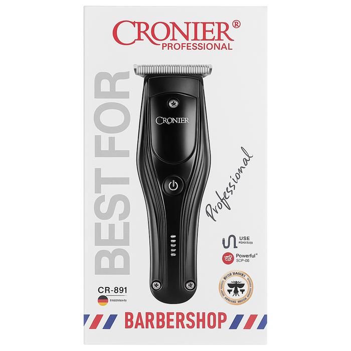 Tondeuse Professionnelle Cronier CR-891 – Puissante, Rechargeable, Idéale Barbiers et Particuliers