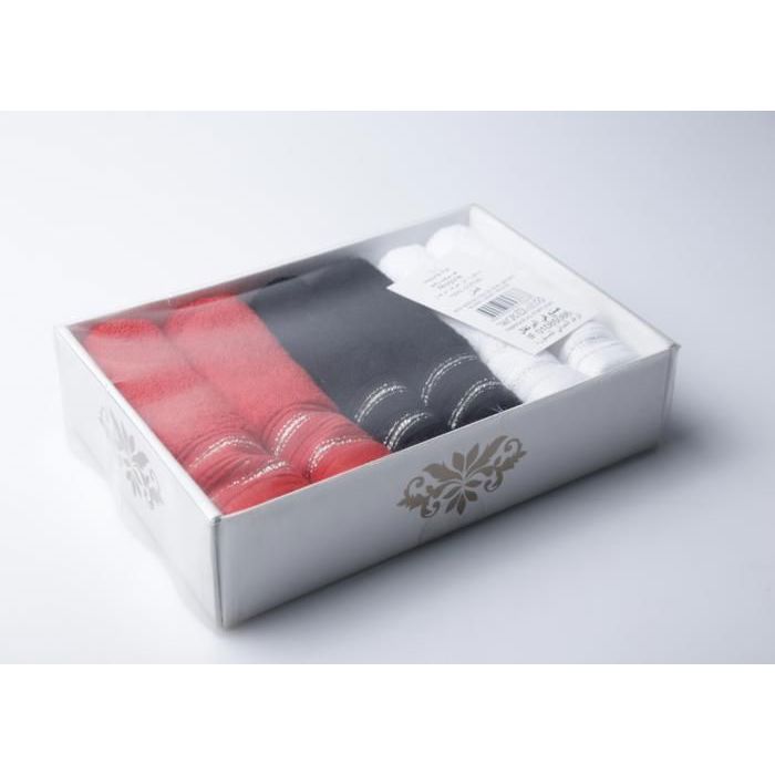 Boîte serviettes - GENERIC - 30x30 cm - 380gsm - Blanc/Noir/Rouge - Lavable