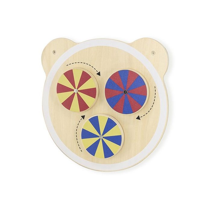 Tableau éducatif - Wall Toy - Tête d'ours - Multicolore - 18 mois et plus - Livré monté