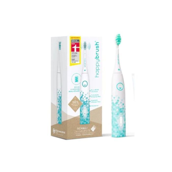 Brosse à Dents Électrique - Happy - Eco VIBE 3 - Écoresponsable - 40.000 vibrations/min - 3 modes de nettoyage