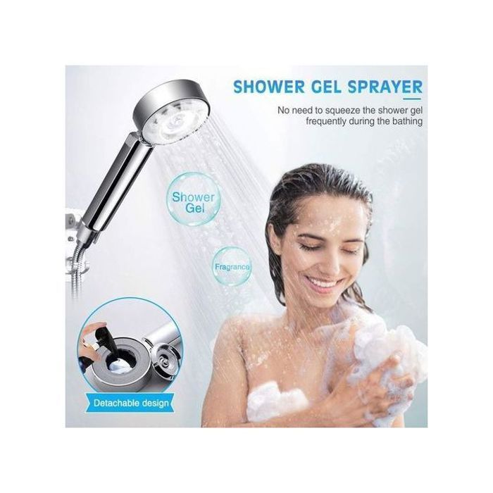 Pommeau de Douche 3 Modes : Douche Relaxante & Économique