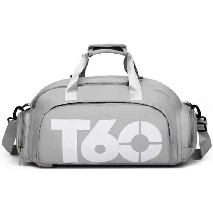 Sac de sport multifonction 4-en-1 – sac à dos, bandoulière, à main, grande capacité, imperméable GRIS