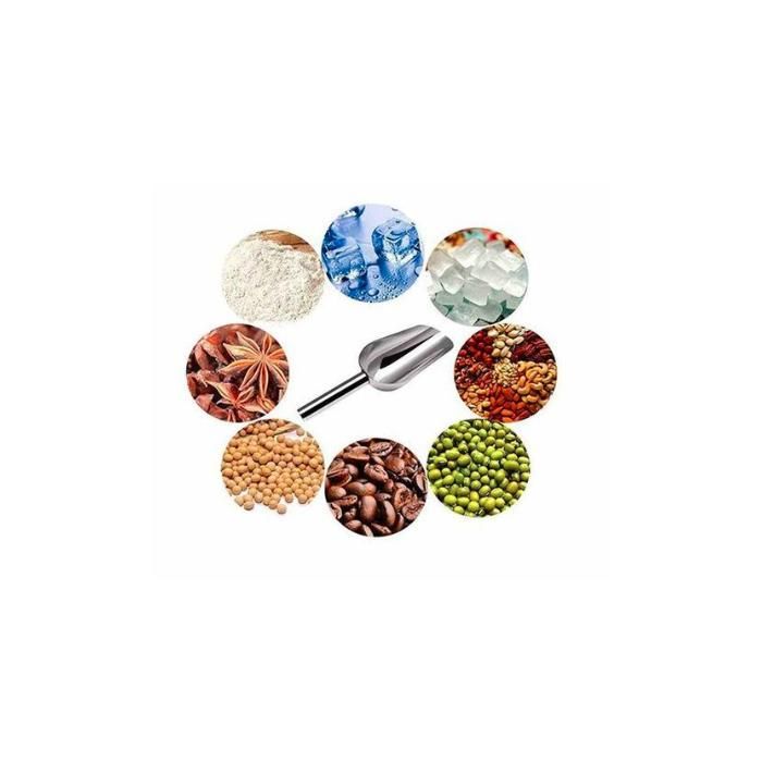 Petite pelle de cuisine en acier inoxydable // Louche Alimentaire pour Fruits Secs, Glace, Farine et Pop-Corn