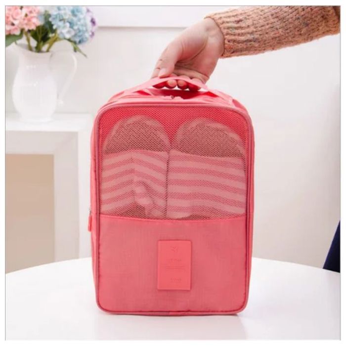 Sac à chaussures de voyage portable, sacs de rangement multifonctions pour sous-vêtements et vêtements,