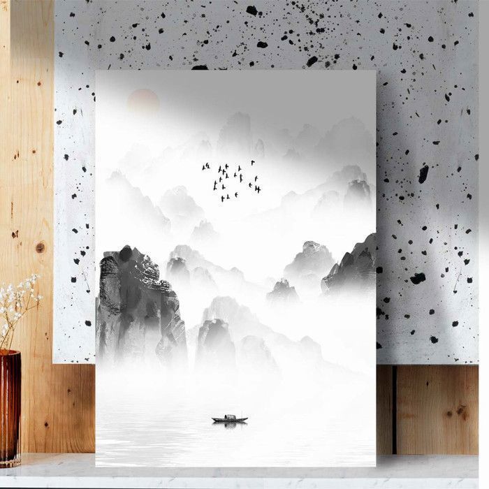 Tableau Décoratif - Chic Intemporel - 80 x 120 cm - Multicolore - Design Contemporain