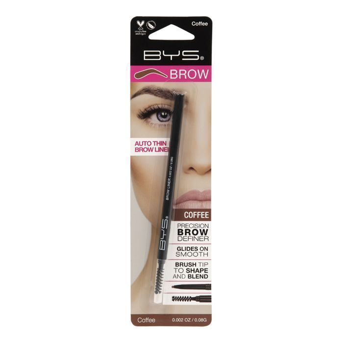 Crayon à sourcils - BYS - AUTO THIN BROW LINER - Marron - Application facile - Look naturel