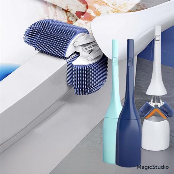 Brosse de nettoyage de toilettes - Non spécifié - Compacte - Poils durables - Poignée ergonomique