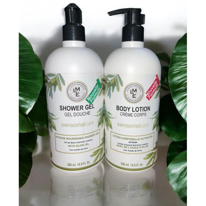 Gel Douche et Lotion - LME - Olive - 500ml - Sans Parabène - Hydratation Intense