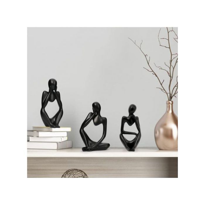 Figurines - Non spécifié - Penseurs - Céramique - Jesmonite - Noir