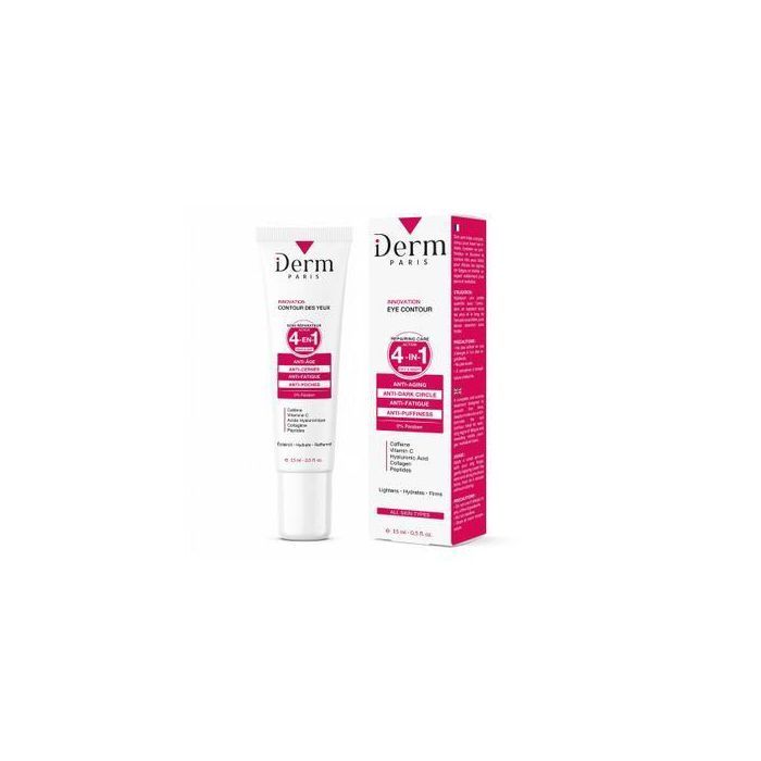 iDerm Paris Soin Contour des Yeux 4-en-1 Anti-Âge Anti-Cernes 15ml
