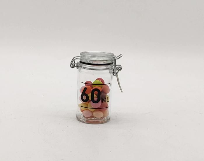 POT EN VERRE 60ML AVEC COUVERCLE