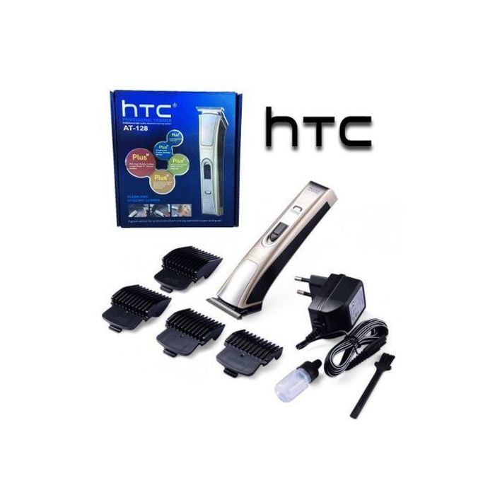 Tondeuse Professionnelle - HTC - AT-128 - Rechargeable - Lames en Acier Inoxydable - Autonomie 60 min