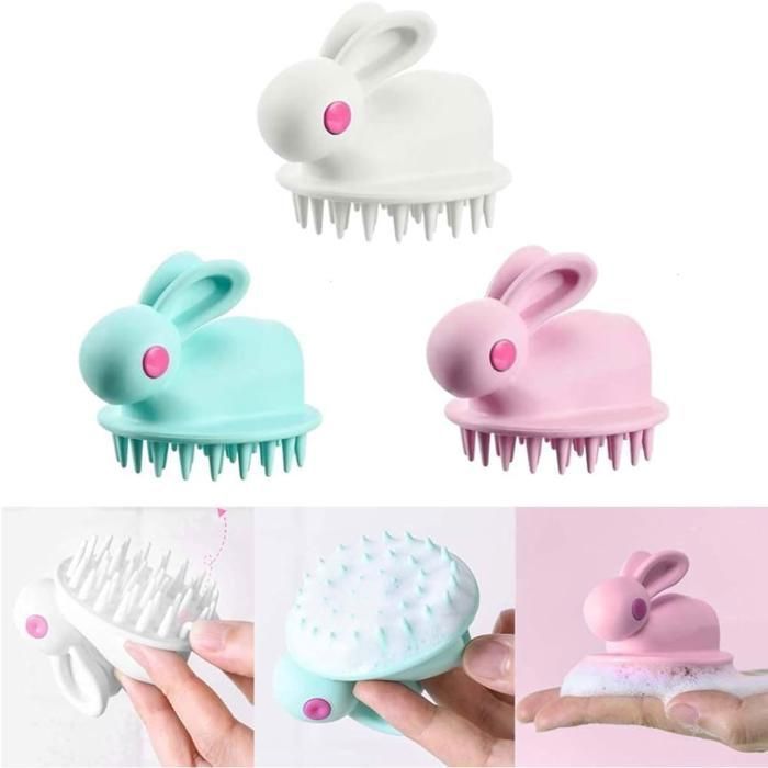 Brosse à cheveux douce pour shampoing et massage, brosse pour adultes et enfants (Couleur aléatoire)