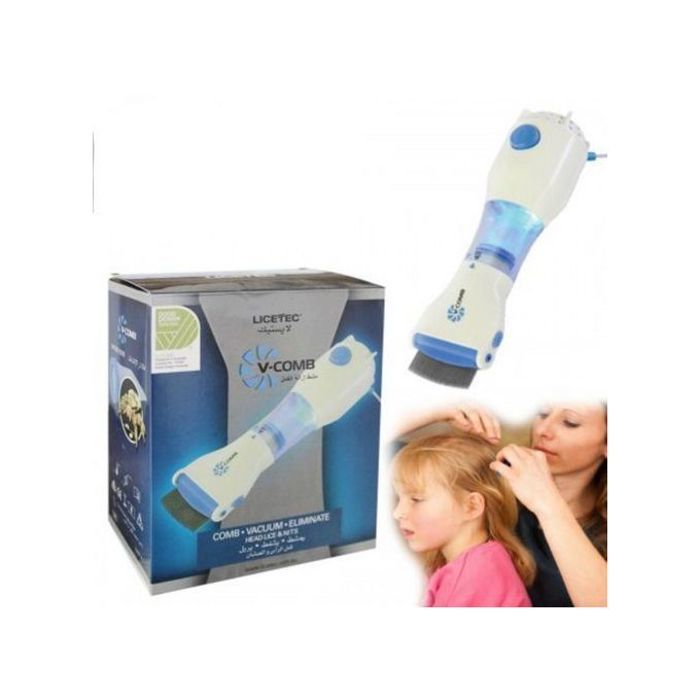 V-Comb Anti-Poux & Anti-Pellicules Aspirateur : Traitement Naturel & Efficace - Sans Produits Chimiques