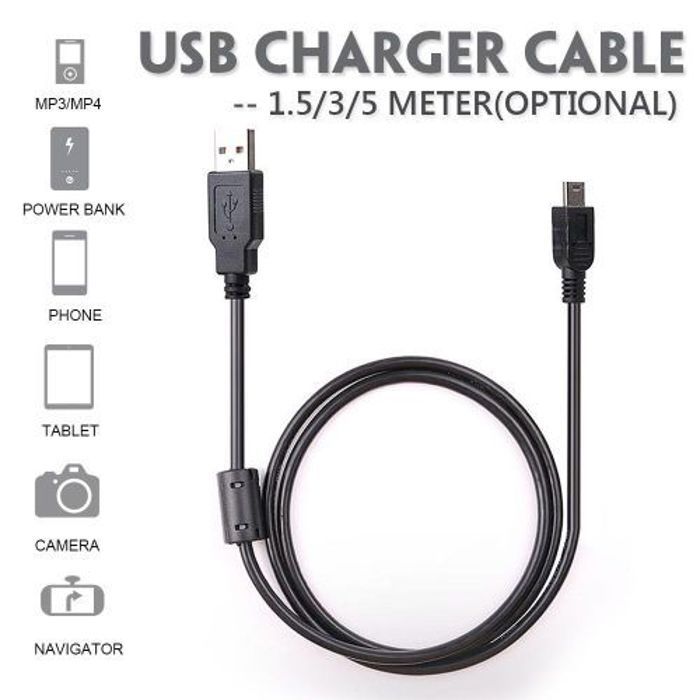 Câble De Charge  Mini Usb Rapide Pour Contrôleur Ps3...-1.5M