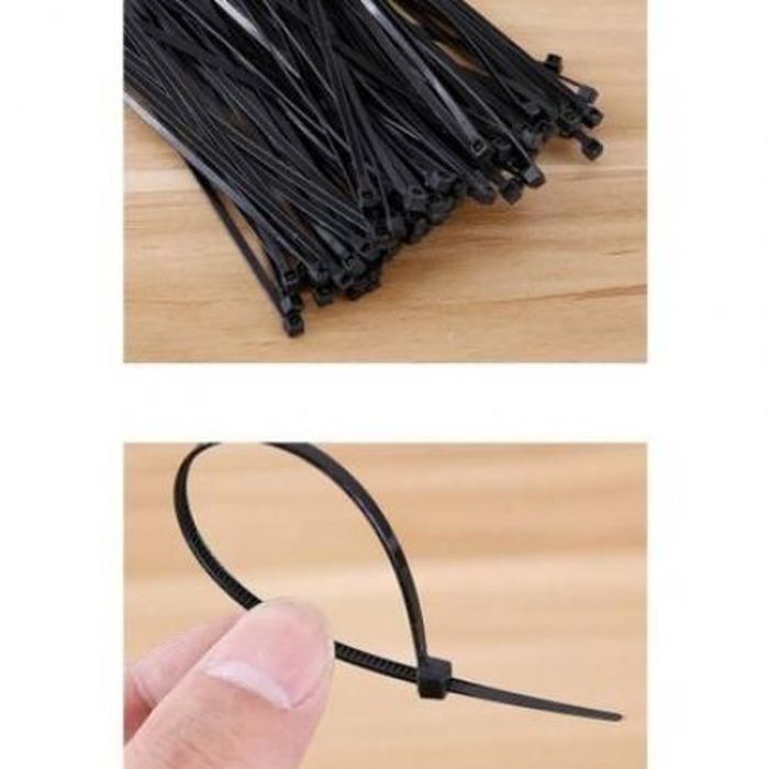 Attache de câble - Non spécifié - 4.8x400 mm - 100 pièces - Nylon plastique - Anneau de fixation