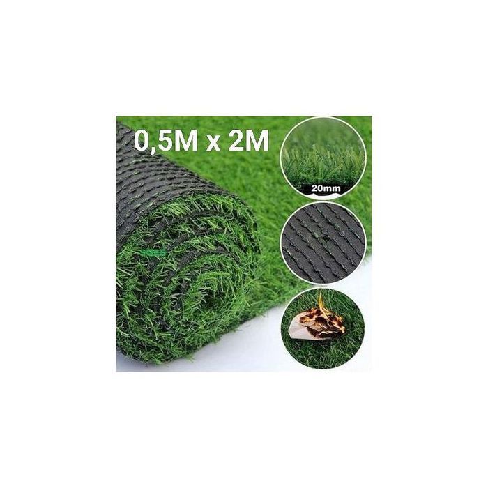 Gazon artificiel - Pelouse Synthétique interieur et exterieur - 0,5MX2M - Ep 20mm