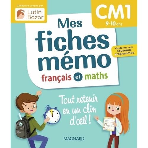Fiches de révision - CM1 - Français - Maths - Collection Mes fiches mémo