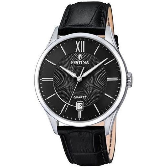 Montre - Festina - F20426-3 - Argenté - Noir - Étanchéité 5 ATM