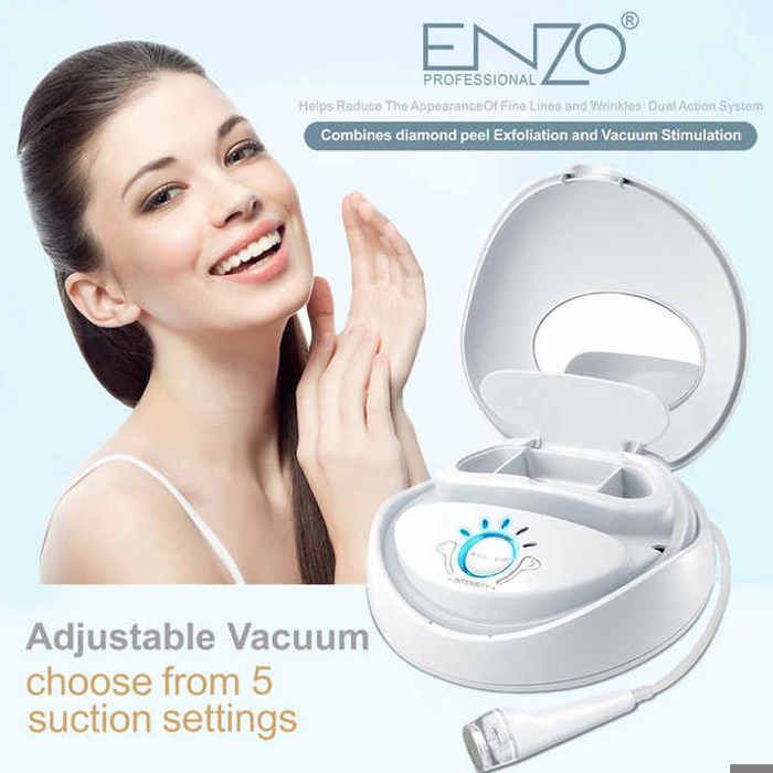 Soin Facial - ENZO - Microderm MD EN-017 - Microdermabrasion Diamantée - Aspiration Réglable - Écran LCD Tactile