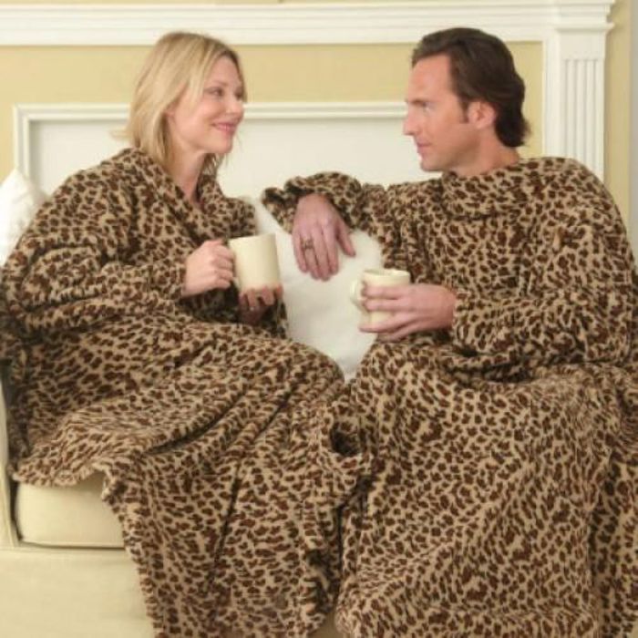 Couverture Snuggie en molleton doux et chaud avec manches