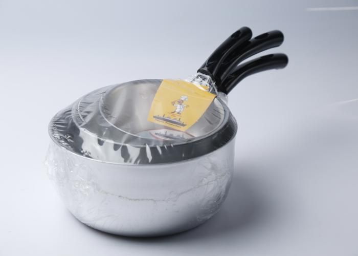 Série de 3 casseroles bombées en aluminium 14-18-22cm TITANIC PRODUCTION