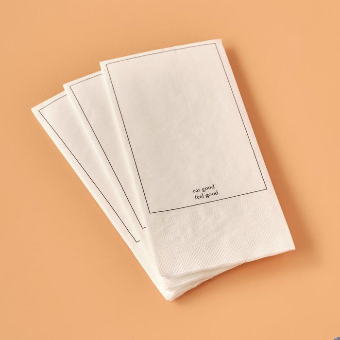 Bon 25 serviettes blanches (33x33 cm)