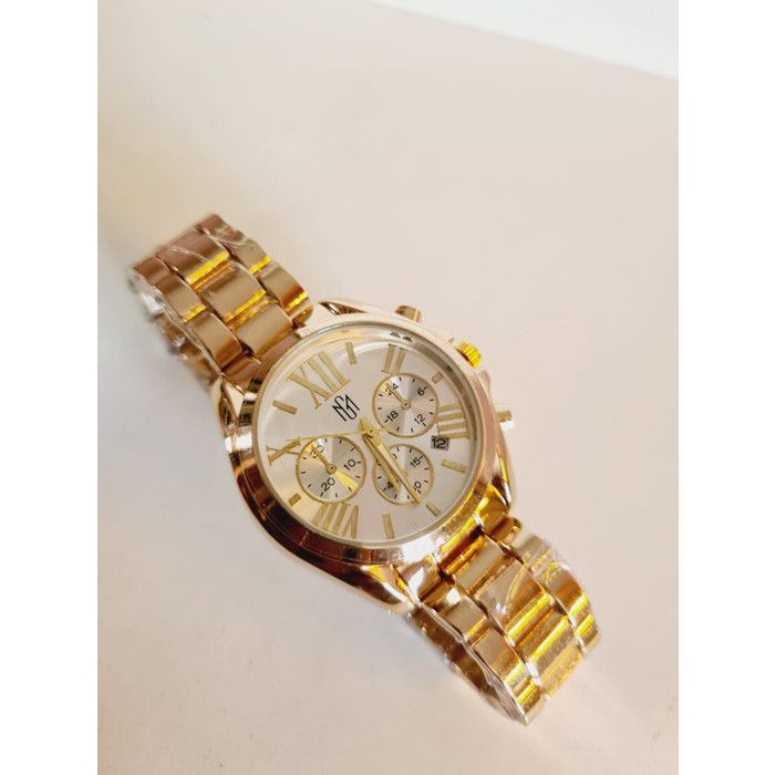 Montre Femme - GENERIC - MD9678 - Dorée - Cadran rond blanc - Mouvement Quartz - Analogique
