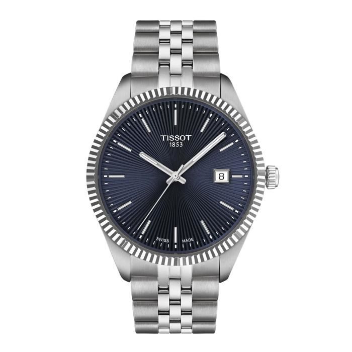 Montre - TISSOT - Montre Tissot Ballade - Acier inoxydable - Cadran bleu - Étanchéité 10 Atm