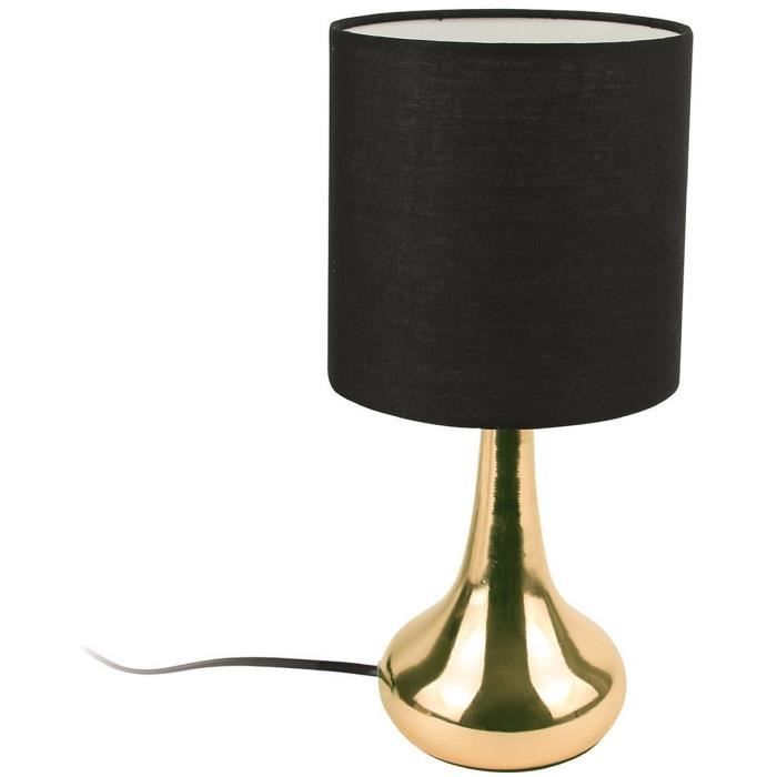 Lampe touch en métal doré 32.5 cm