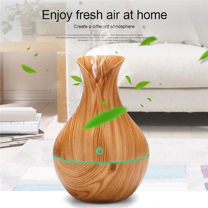 Humidificateur d'air - Exquis - Ultrasonique - LED - 130mL - Fonctionnement sans fil