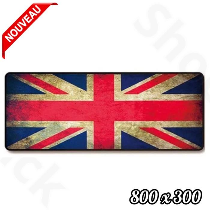 Tapis  Gamer pour les jeux sur notebook, 800 x 300 Drapeau Mouse pad XXXL pour clavier